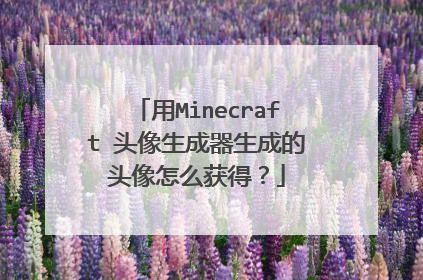 用Minecraft 头像生成器生成的头像怎么获得?