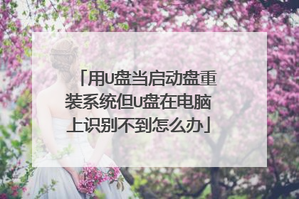 用U盘当启动盘重装系统但U盘在电脑上识别不到怎么办