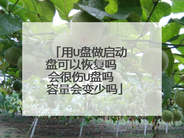 用U盘做启动盘可以恢复吗 会很伤U盘吗 容量会变少吗