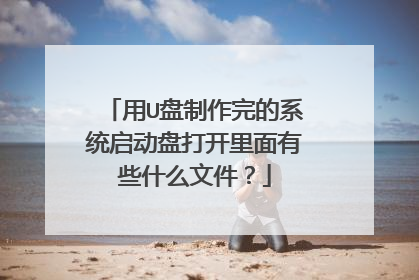 用U盘制作完的系统启动盘打开里面有些什么文件？