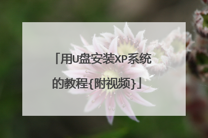 用U盘安装XP系统的教程{附视频}