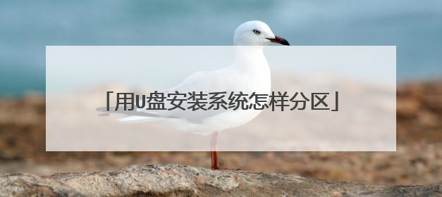 用U盘安装系统怎样分区