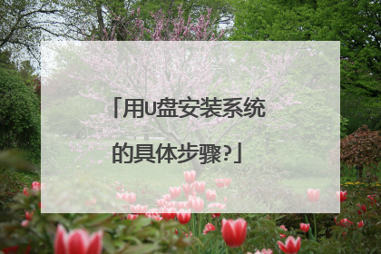 用U盘安装系统的具体步骤?