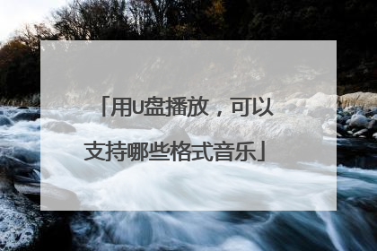 用U盘播放，可以支持哪些格式音乐