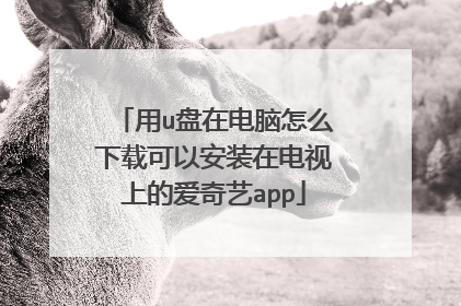 用u盘在电脑怎么下载可以安装在电视上的爱奇艺app