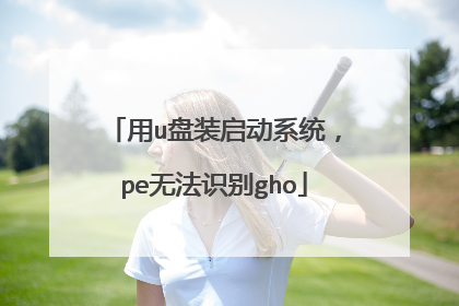 用u盘装启动系统,pe无法识别gho