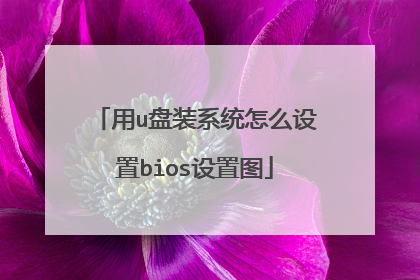 用u盘装系统怎么设置bios设置图