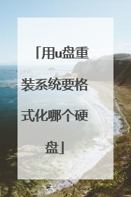 用u盘重装系统要格式化哪个硬盘