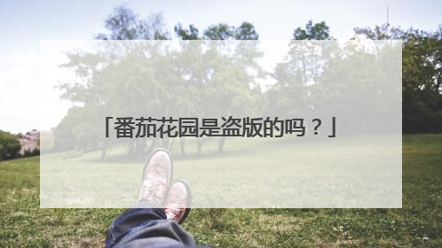 番茄花园是盗版的吗?