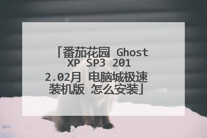 番茄花园 Ghost XP SP3 2012.02月 电脑城极速装机版 怎么安装