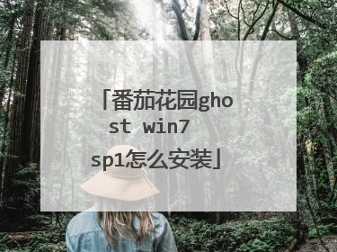 番茄花园ghost win7 sp1怎么安装