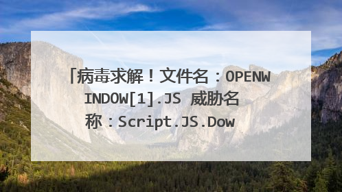 病毒求解！文件名：OPENWINDOW[1].JS 威胁名称：Script.JS.Download 是什么病毒？