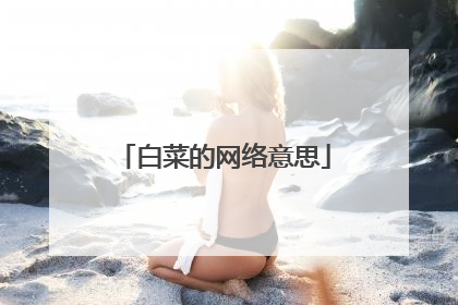 白菜的网络意思