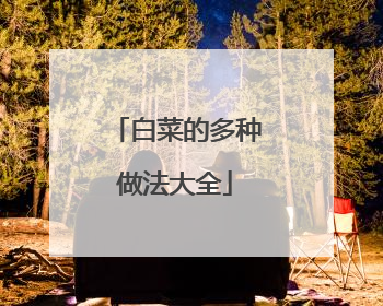 白菜的多种做法大全