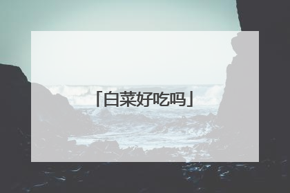 白菜好吃吗