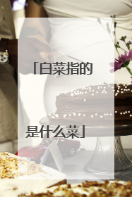 白菜指的是什么菜