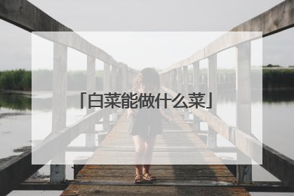 白菜能做什么菜