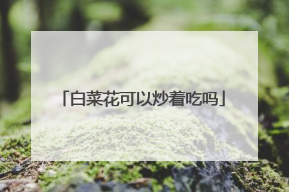 白菜花可以炒着吃吗
