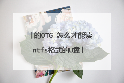 的OTG 怎么才能读ntfs格式的U盘