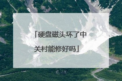 硬盘磁头坏了中关村能修好吗