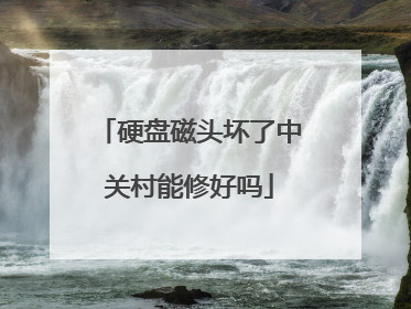 硬盘磁头坏了中关村能修好吗