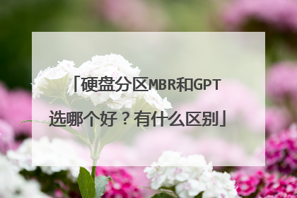 硬盘分区MBR和GPT选哪个好？有什么区别