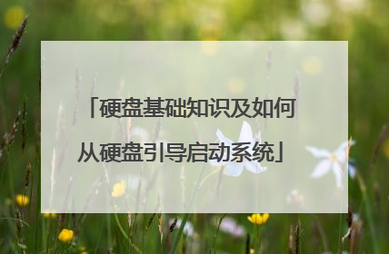 硬盘基础知识及如何从硬盘引导启动系统