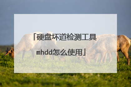 硬盘坏道检测工具mhdd怎么使用