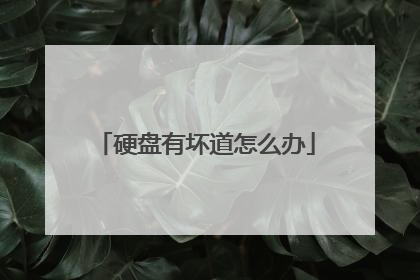 硬盘有坏道怎么办