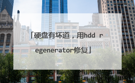 硬盘有坏道,用hdd regenerator修复