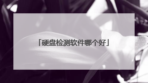 硬盘检测软件哪个好