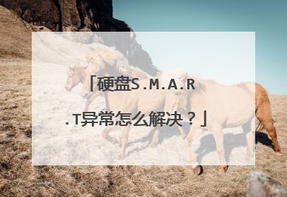 硬盘S.M.A.R.T异常怎么解决?