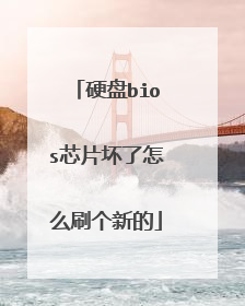 硬盘bios芯片坏了怎么刷个新的