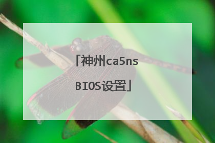 神州ca5ns BIOS设置
