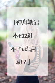 神舟笔记本f12进不了u盘启动?