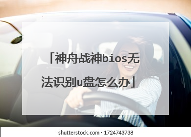 神舟战神bios无法识别u盘怎么办
