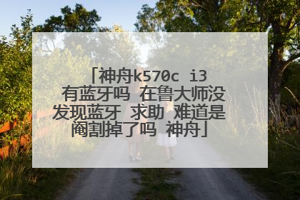 神舟k570c i3 有蓝牙吗 在鲁大师没发现蓝牙 求助 难道是阉割掉了吗 神舟
