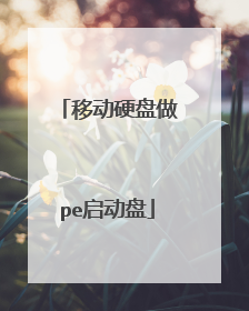 移动硬盘做pe启动盘