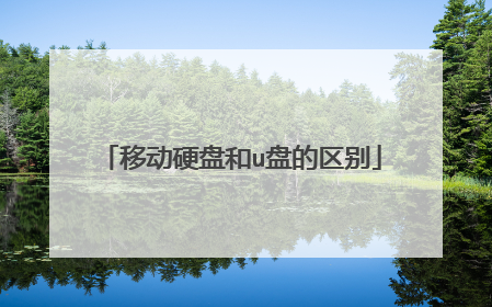 移动硬盘和u盘的区别