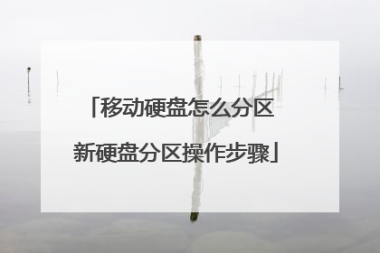 移动硬盘怎么分区 新硬盘分区操作步骤