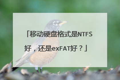 移动硬盘格式是NTFS好,还是exFAT好?