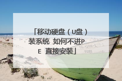 移动硬盘(U盘)装系统 如何不进PE 直接安装