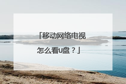移动网络电视怎么看U盘?