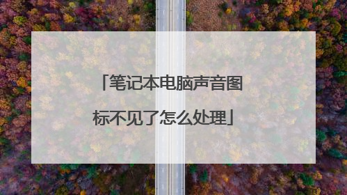 笔记本电脑声音图标不见了怎么处理