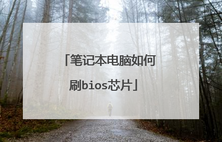 笔记本电脑如何刷bios芯片
