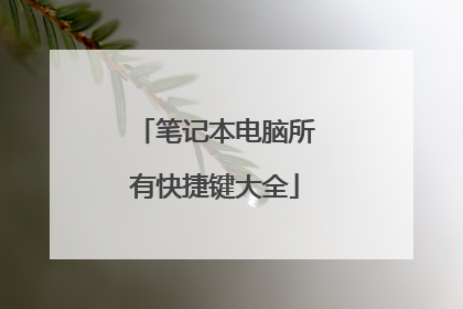 笔记本电脑所有快捷键大全