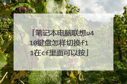 笔记本电脑联想u410键盘怎样切换f11在cf里面可以按