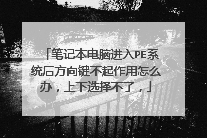 笔记本电脑进入PE系统后方向键不起作用怎么办，上下选择不了，