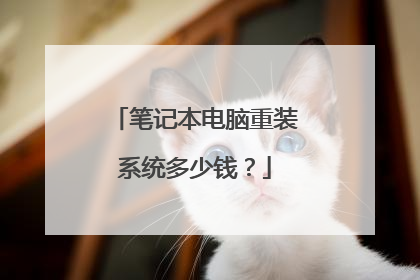 笔记本电脑重装系统多少钱?