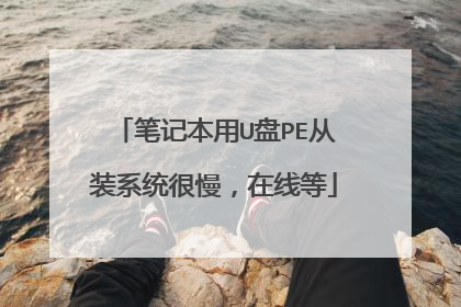 笔记本用U盘PE从装系统很慢，在线等